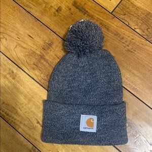 Carhartt Gray Pom Pom toque Beanie